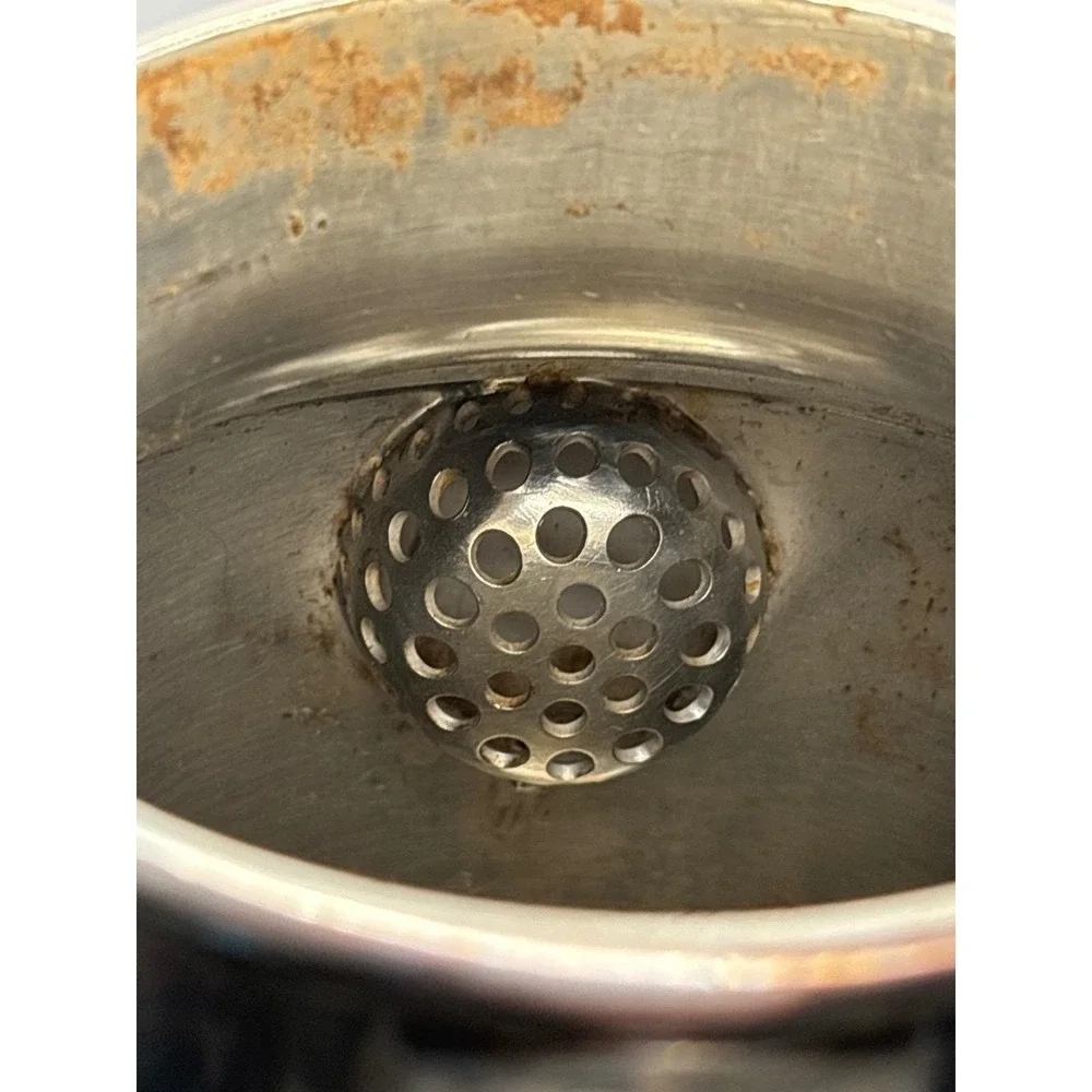 Vintage Reed & Barton #20 Silver Plate Water Pitcher Strainer Lid Hammered‎ 12